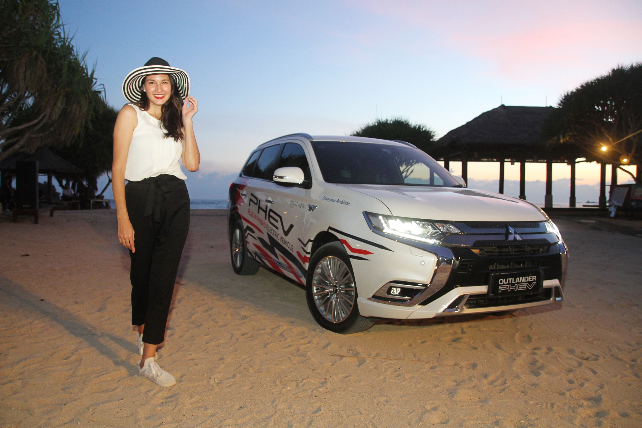 Mitsubishi Outlander PHEV with Nadine Chandrawinata