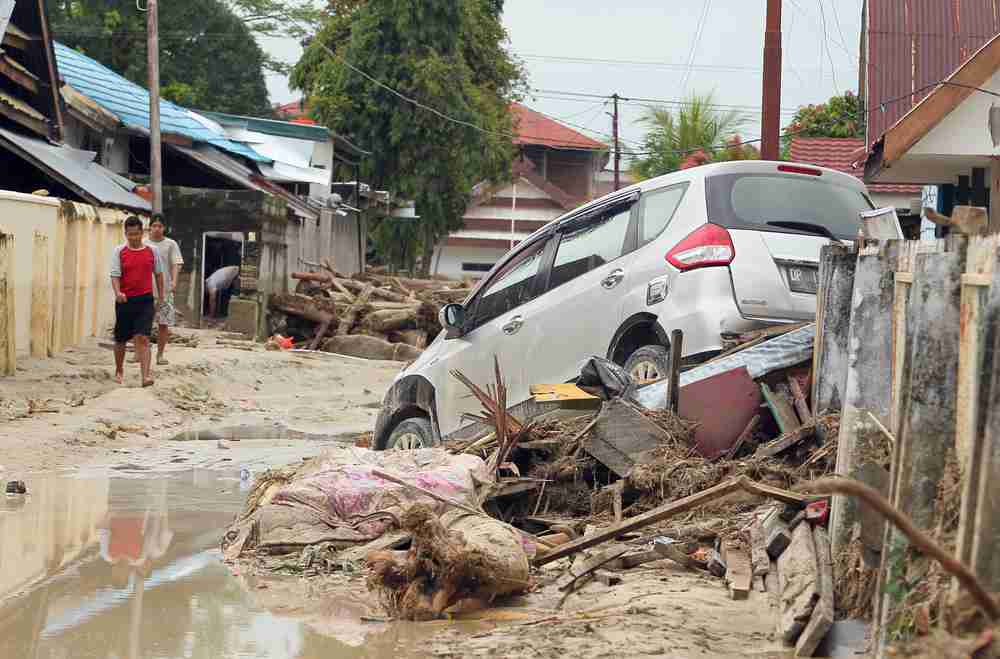 Ilustasi banjir Masamba, Luwu Utara, Sulawesi Selatan